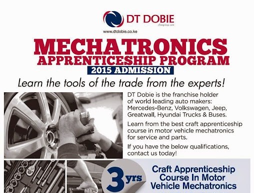 DT-Dobie Kenya Recruiting Mechanical Engeneering Course