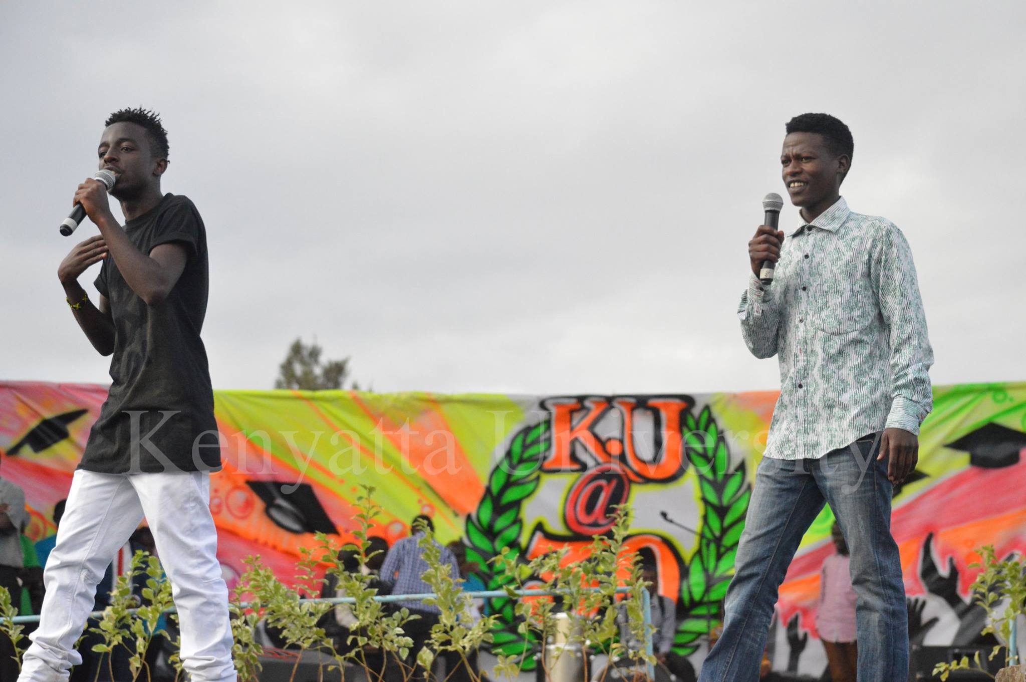KU dance formation performed by KU students at the KU@30 ceremony. — at Bishop Square, Kenyatta University.