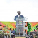 Prof. John Okumu,Deputy Vice-Chancellor (Academic), Kenyatta University making a speech during the KU@30 ceremony.