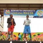 Kenyatta University Travelling Theatre performing at the KU@30 Ceremony