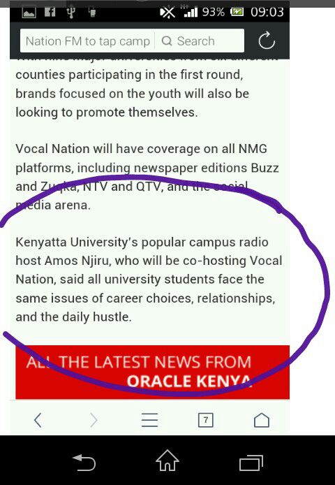 Amos Njeru Campus Icon On K.U FM