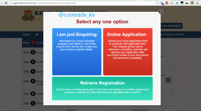 Here’s How to Apply to Kenyatta University’s Newly Launched Online Admission Application. Here's How to Apply to Kenyatta University's Newly Launched Online Admission Application.