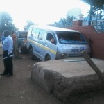 Matatu Looses Control, Misses Hitting Students at K.U Gate