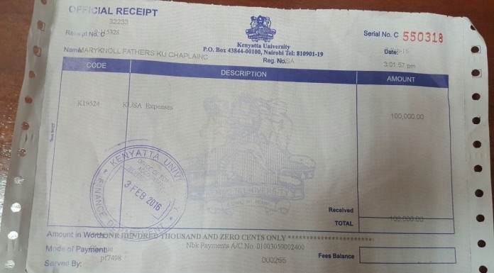 Somesha Mwenzako Cash Torched.