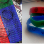 To raise funds we have been selling branded wrist bands such as the ones shown above.