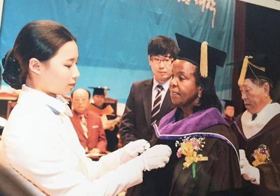 Kenyatta University VC Olive Mugenda Retires on Friday V.C Prof. Olive Mugenda is awarded Honorary Degree :Doctor of Management&Relations by Chosun University,South Korea