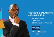 The Trend by Larry Madowo at Kenyatta University Amphitheater The Trend by Larry Madowo at Kenyatta University Amphitheater