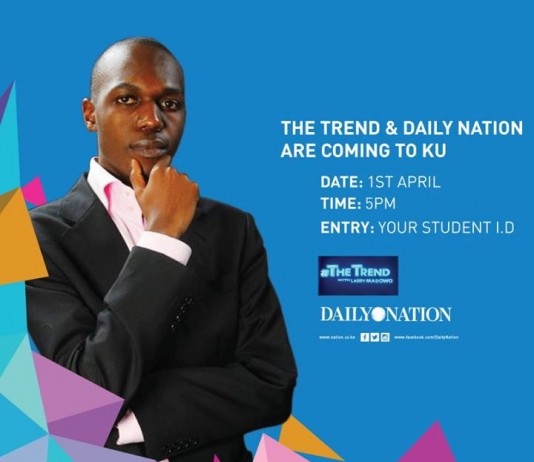The Trend by Larry Madowo at Kenyatta University Amphitheater The Trend by Larry Madowo at Kenyatta University Amphitheater