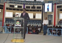 Memorial Service For KU Students Killed in Kisii Road Accident. The School of Education Congress person, makes his comments.He urges continual prayers for the families