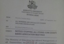 University Ethnic-Cum-County Based Associations Abolished?! University Ethnic-Cum-County Based Associations Abolished?!