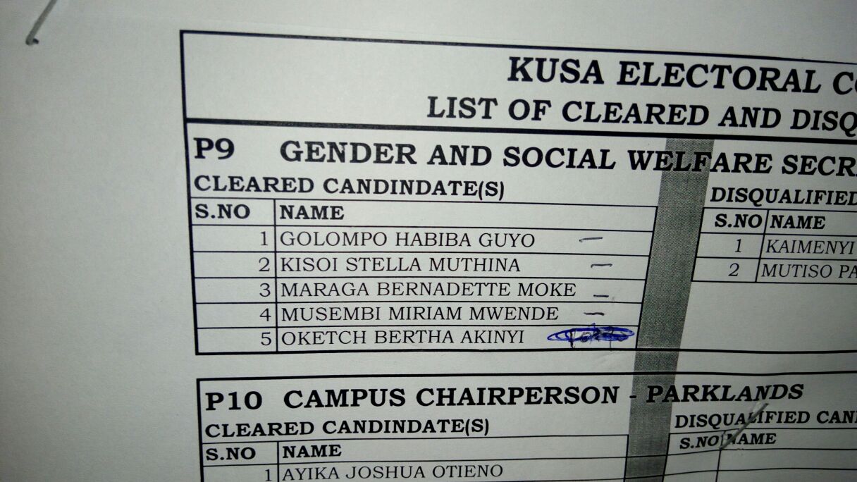 KUSA Elections 2016