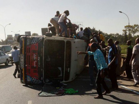 SEVERAL INJURED IN THIKA SUPERHIGHWAY ROAD ACCIDENT