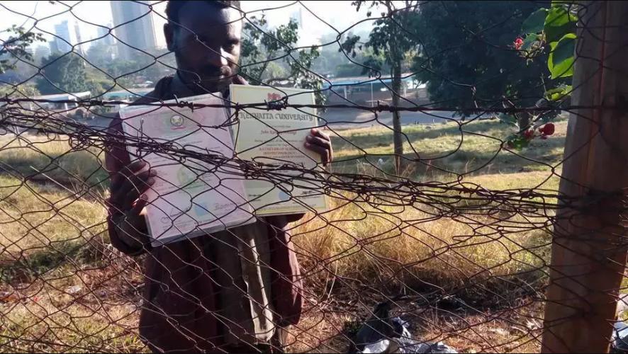 Kenyatta University Graduate Who Lives as a Beggar in The Streets Of Nairobi
