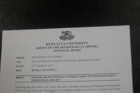 Extended Fee Deadline And Unit Registration Following Lecturer’s Strike Extended Fee Deadline And Unit Registration Following Lecturer's Strike
