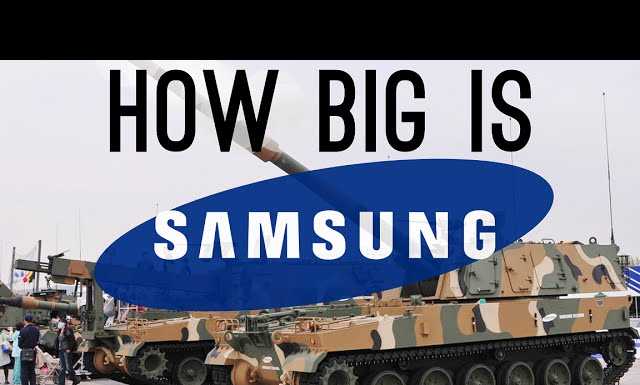 How BIG is Samsung? (They Have a Military Department!)