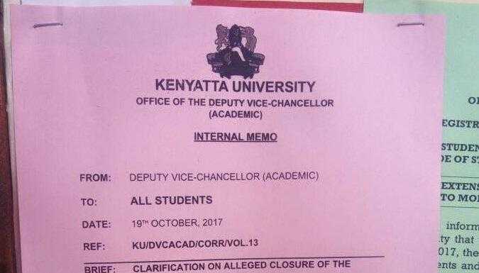 Ignore Fake News; KU Election Break Dates Yet to be Released. Ignore Fake News; KU Election Break Dates Yet to be Released.