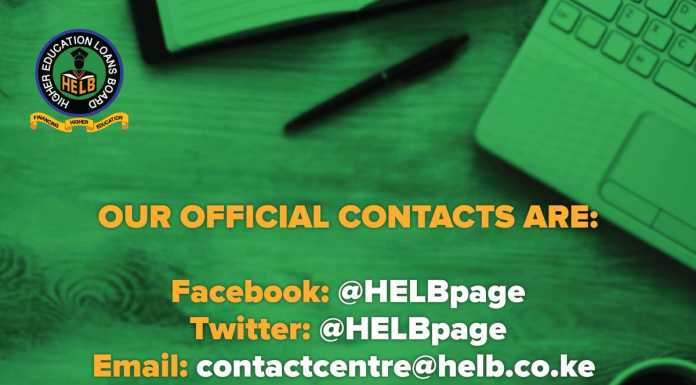 HELB Contacts: Telephone, Mobile, Email, Facebook HELB Contacts: Telephone, Mobile, Email, Facebook