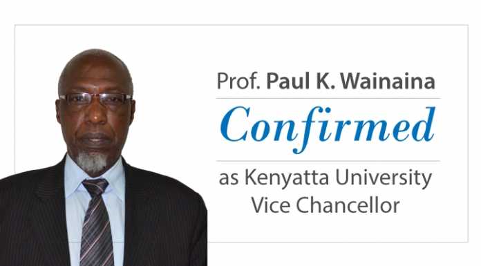 Professor Paul K. Wainaina confirmed as KU Vice Chancellor Professor Paul K. Wainaina confirmed as KU Vice Chancellor