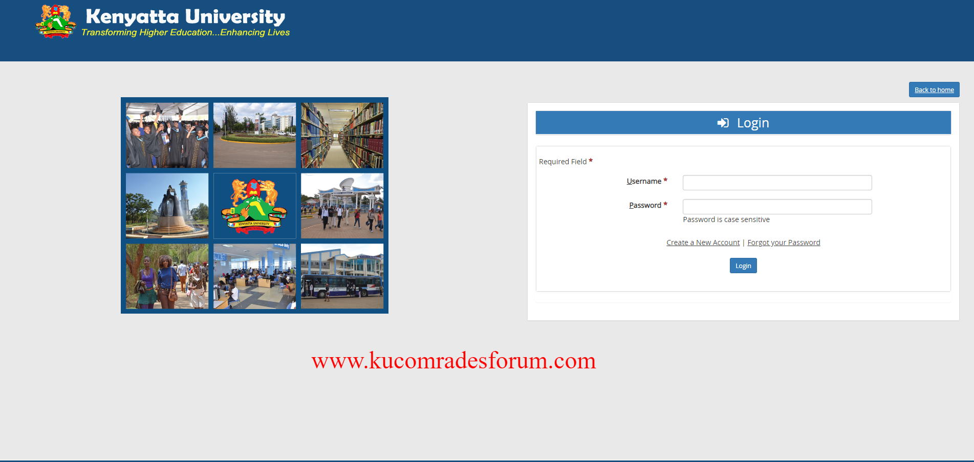 Login to Student Portal