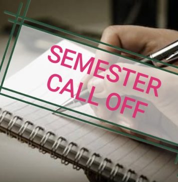 Procedure For Calling Off the Semester at Kenyatta University.