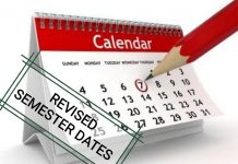 New!! Revised Semester Dates for the 2020/2021 Academic Year
